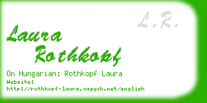 laura rothkopf business card
